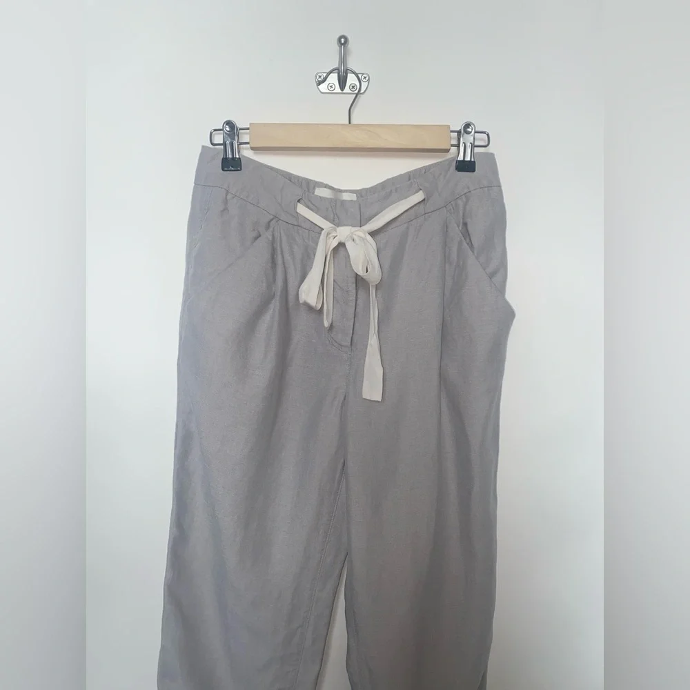 Wilfred Allant‎ Linen Grey Pants Drawstring Waist